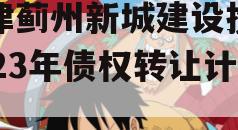 天津蓟州新城建设投资2023年债权转让计划