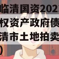 山东临清国资2023年债权资产政府债定融（临清市土地拍卖中标公告）