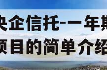 大央企信托-一年期盐城项目的简单介绍