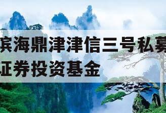 滨海鼎津津信三号私募证券投资基金