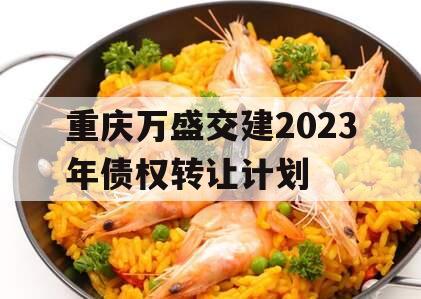 重庆万盛交建2023年债权转让计划