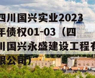 四川国兴实业2023年债权01-03（四川国兴永盛建设工程有限公司）