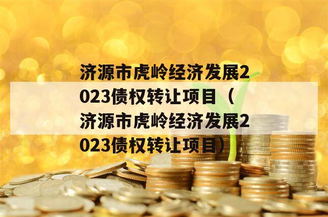 济源市虎岭经济发展2023债权转让项目（济源市虎岭经济发展2023债权转让项目）