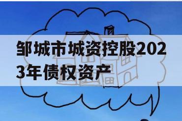 邹城市城资控股2023年债权资产