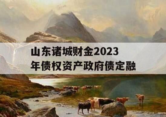 山东诸城财金2023年债权资产政府债定融