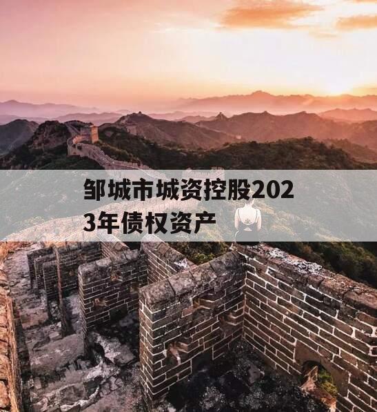 邹城市城资控股2023年债权资产