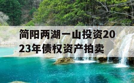 简阳两湖一山投资2023年债权资产拍卖