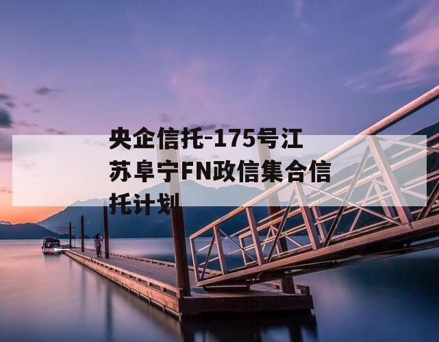 央企信托-175号江苏阜宁FN政信集合信托计划