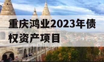 重庆鸿业2023年债权资产项目