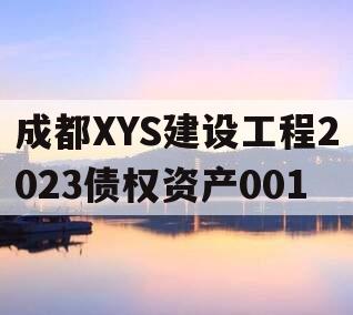 成都XYS建设工程2023债权资产001