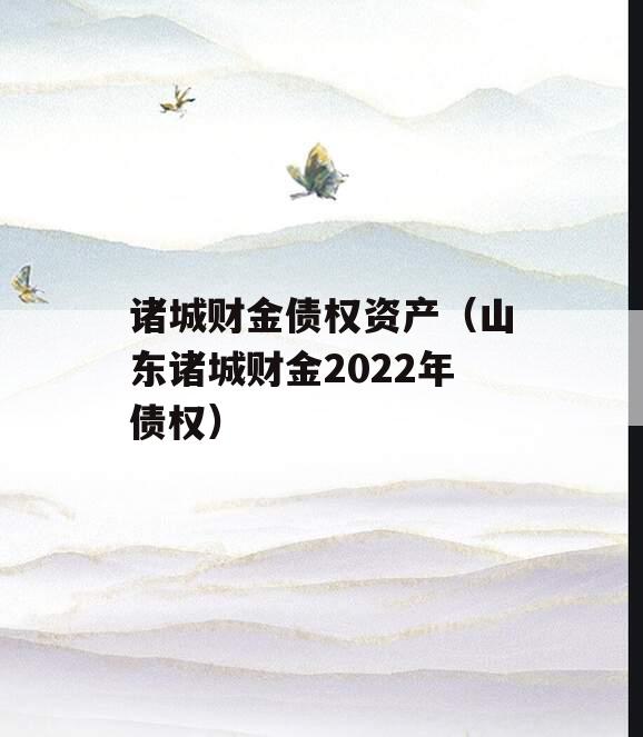 诸城财金债权资产（山东诸城财金2022年债权）