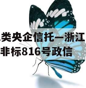 A类央企信托—浙江HZ非标816号政信