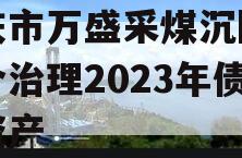 重庆市万盛采煤沉陷区综合治理2023年债权资产