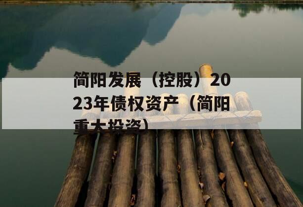 简阳发展（控股）2023年债权资产（简阳重大投资）