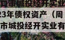 周口市城投经开实业2023年债权资产（周口市城投经开实业有限公司）