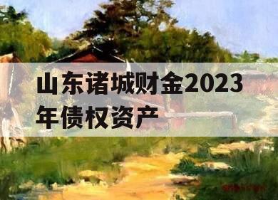 山东诸城财金2023年债权资产