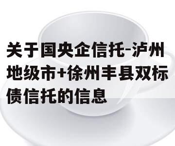 关于国央企信托-泸州地级市+徐州丰县双标债信托的信息