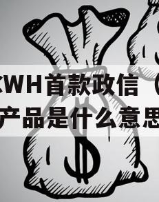 FCWH首款政信（政信产品是什么意思）