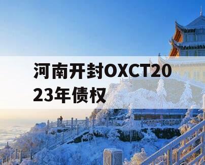 河南开封OXCT2023年债权