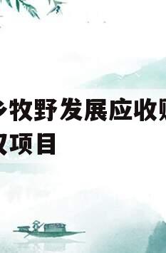 新乡牧野发展应收账款债权项目