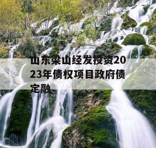 山东梁山经发投资2023年债权项目政府债定融