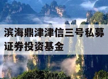 滨海鼎津津信三号私募证券投资基金