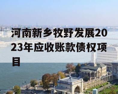 河南新乡牧野发展2023年应收账款债权项目