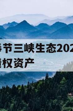 奉节三峡生态2023债权资产