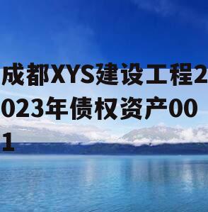 成都XYS建设工程2023年债权资产001