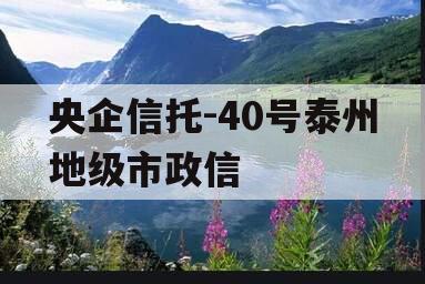 央企信托-40号泰州地级市政信