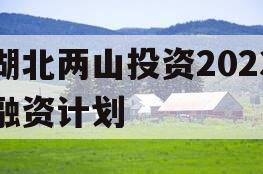 湖北两山投资2023融资计划