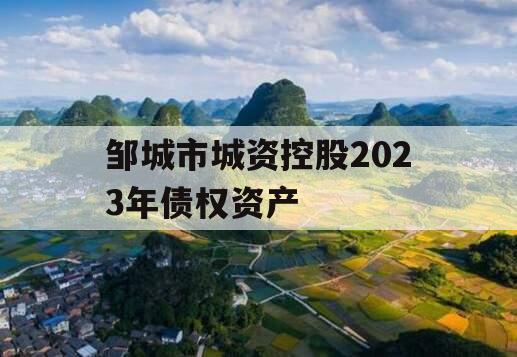 邹城市城资控股2023年债权资产