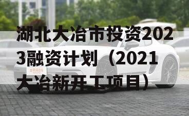 湖北大冶市投资2023融资计划（2021大冶新开工项目）