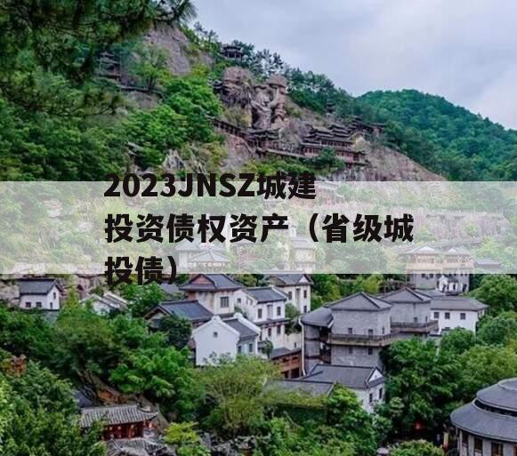 2023JNSZ城建投资债权资产（省级城投债）