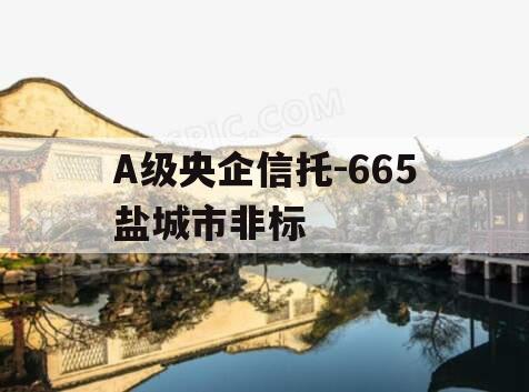 A级央企信托-665盐城市非标