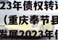 重庆奉节县三峡生态发展2023年债权转让项目（重庆奉节县三峡生态发展2023年债权转让项目开工）