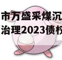 重庆市万盛采煤沉陷区综合治理2023债权资产