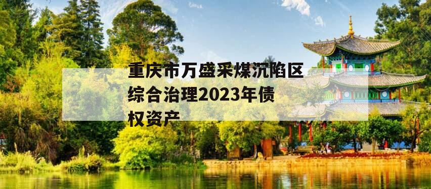 重庆市万盛采煤沉陷区综合治理2023年债权资产