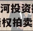 天津宁河投资控股2023年债权拍卖02号