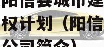 山东阳信县城市建设投资债权计划（阳信城投集团公司简介）