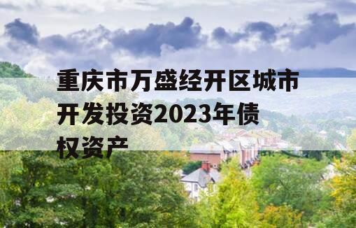 重庆市万盛经开区城市开发投资2023年债权资产