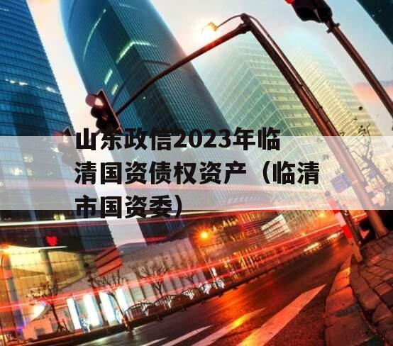 山东政信2023年临清国资债权资产（临清市国资委）