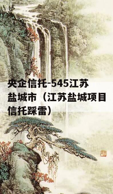 央企信托-545江苏盐城市（江苏盐城项目信托踩雷）