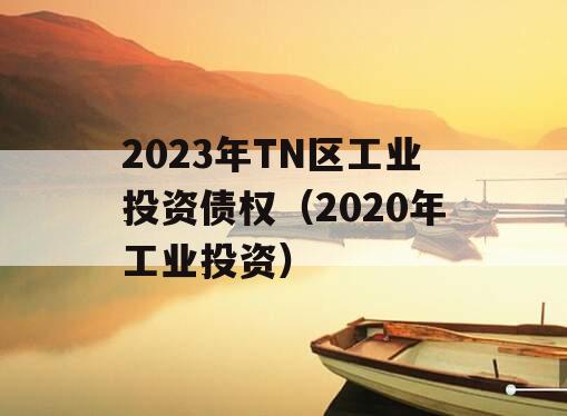 2023年TN区工业投资债权（2020年工业投资）