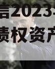 山东政信2023年临清国资债权资产政府债定融