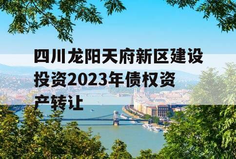 四川龙阳天府新区建设投资2023年债权资产转让