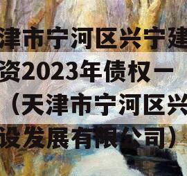 天津市宁河区兴宁建设投资2023年债权一号（天津市宁河区兴凯建设发展有限公司）