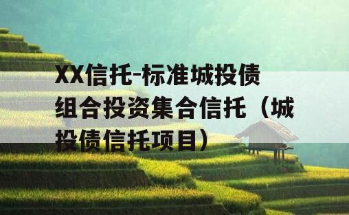 XX信托-标准城投债组合投资集合信托（城投债信托项目）