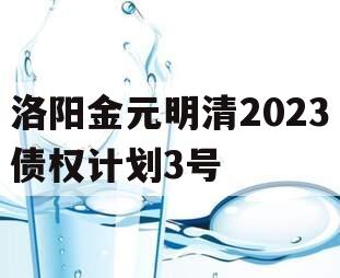 洛阳金元明清2023债权计划3号