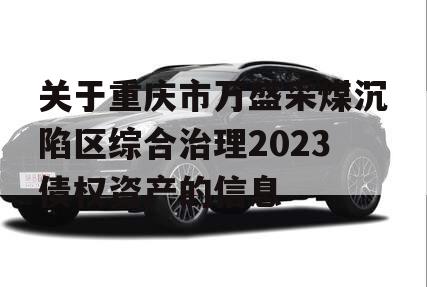 关于重庆市万盛采煤沉陷区综合治理2023债权资产的信息